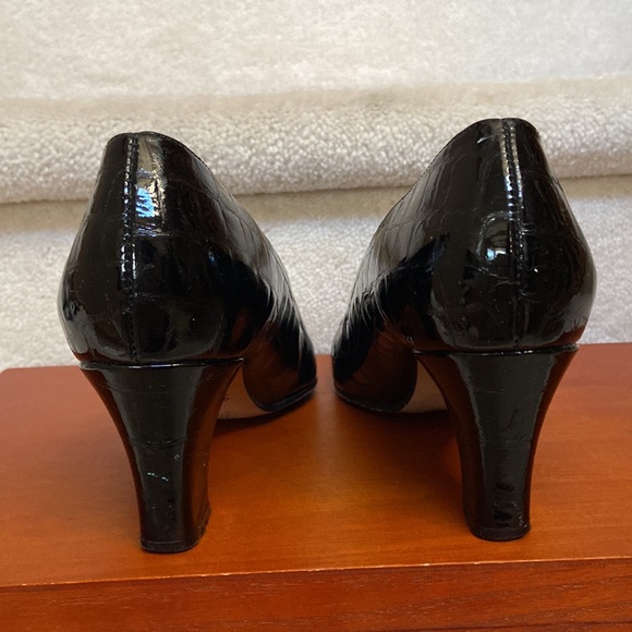 thomas wallace leather croc embossed pumps 8.5 N - Picture 8 of 12